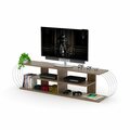 Homedora Case Tv Unit Walnut & Chrome HD-CAS-TV-RF170301